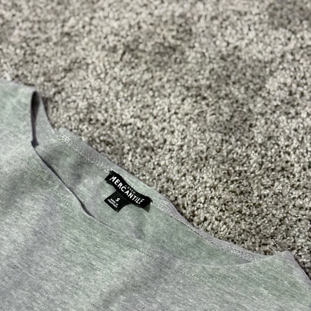 J. Crew Gray and Blue Crew Neck Sweater